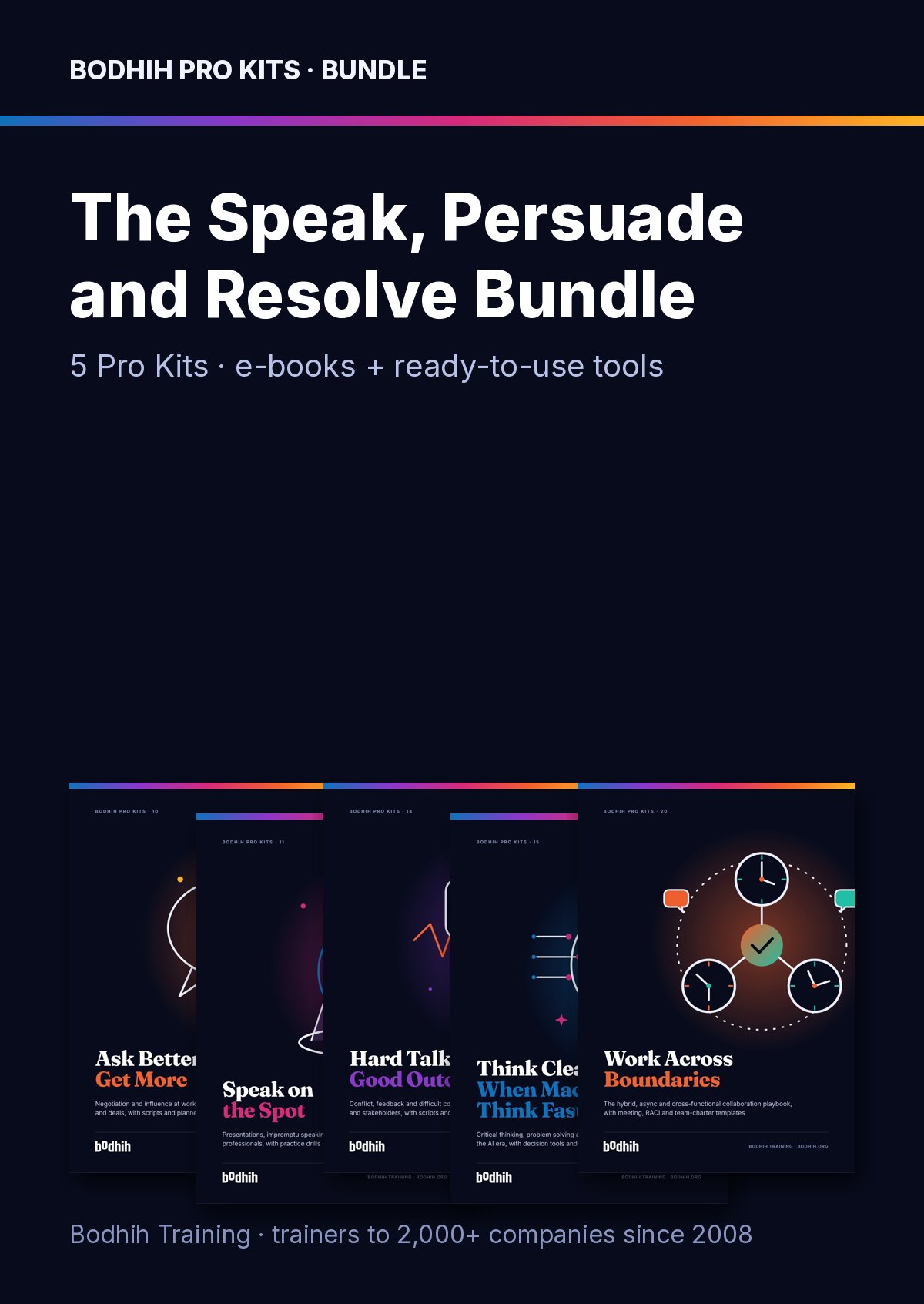 The Speak, Persuade and Resolve Bundle e-book cover