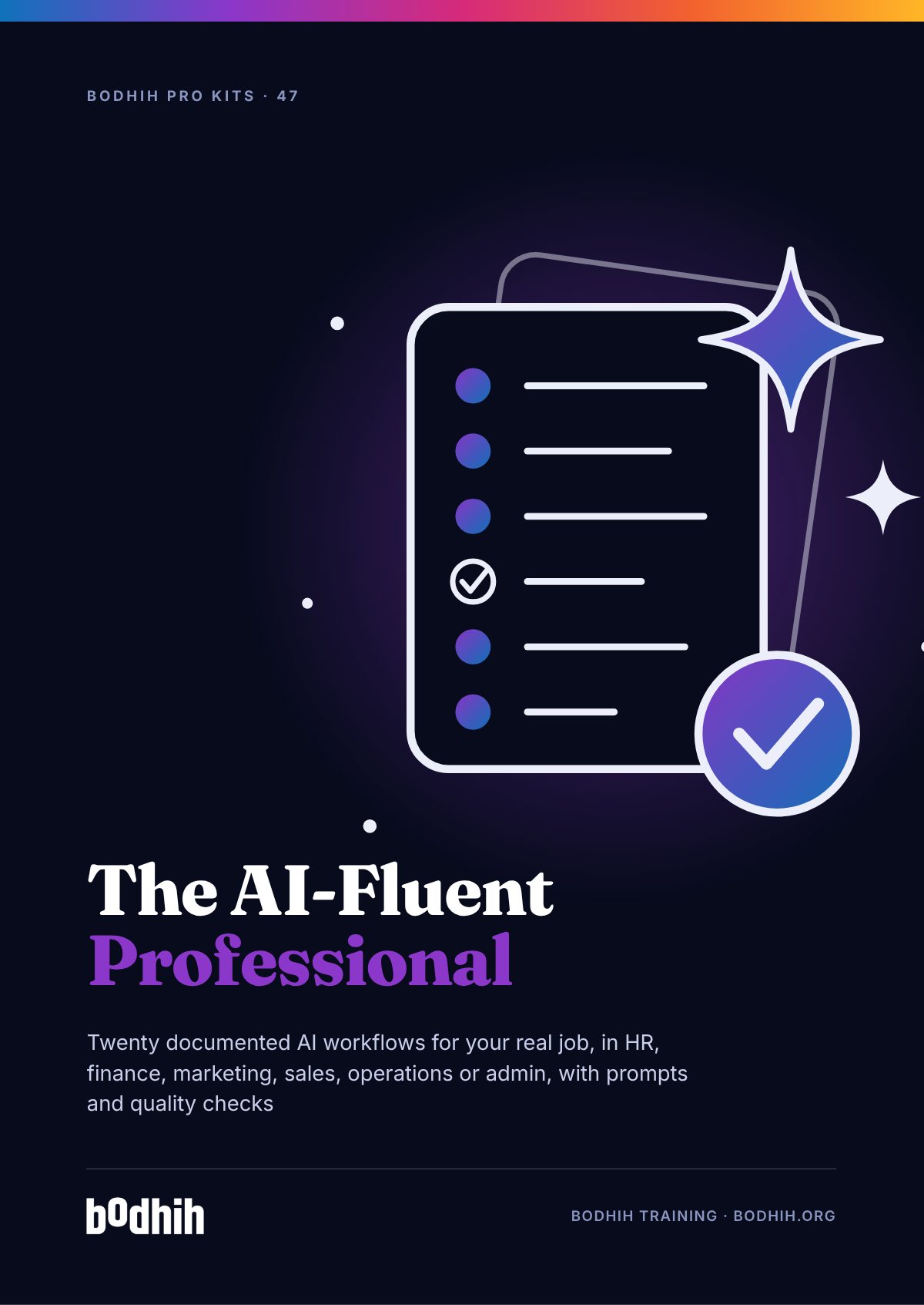 The AI-Fluent Professional e-book cover
