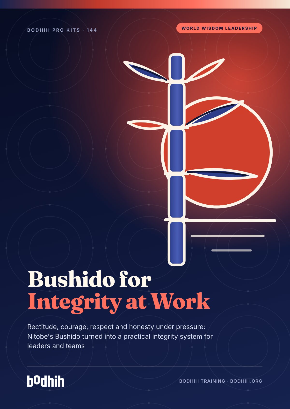 Bushido for Integrity at Work e-book cover