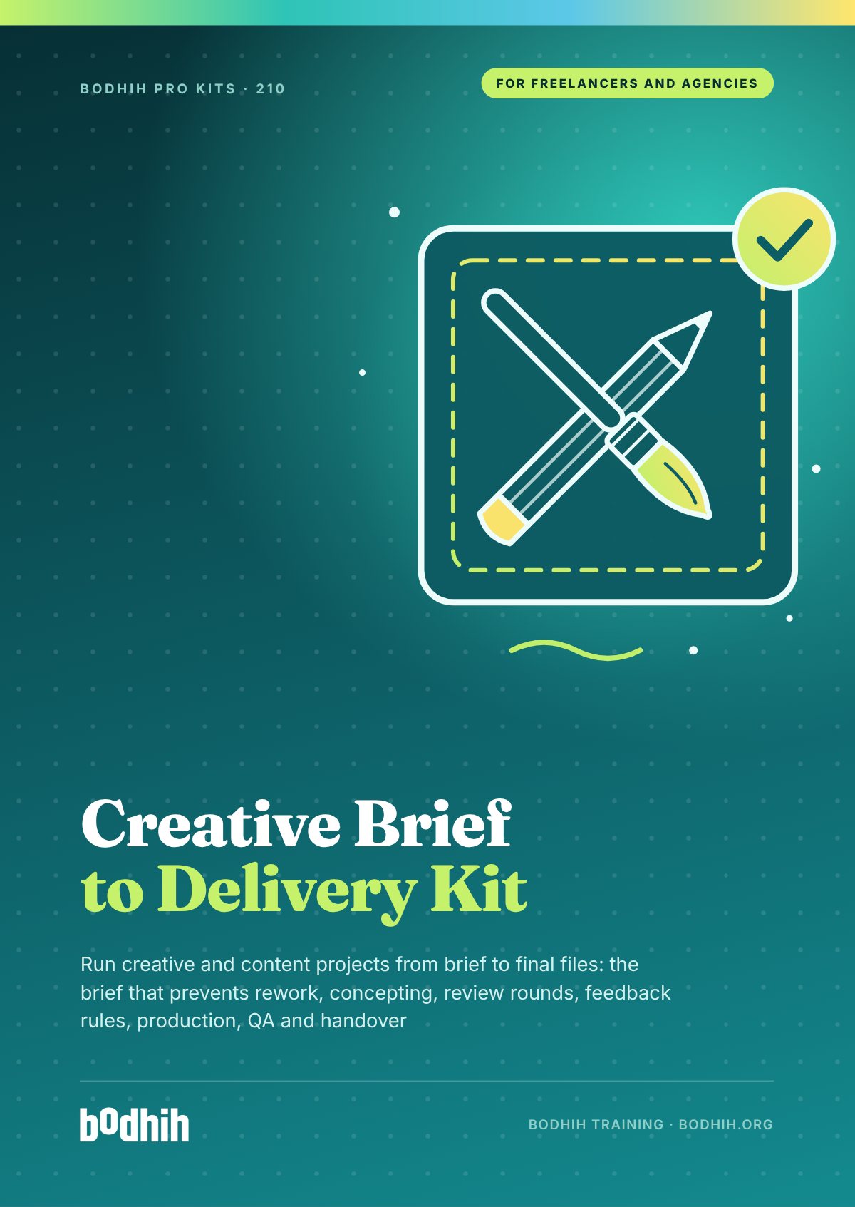 The Creative Brief-to-Delivery Kit e-book cover