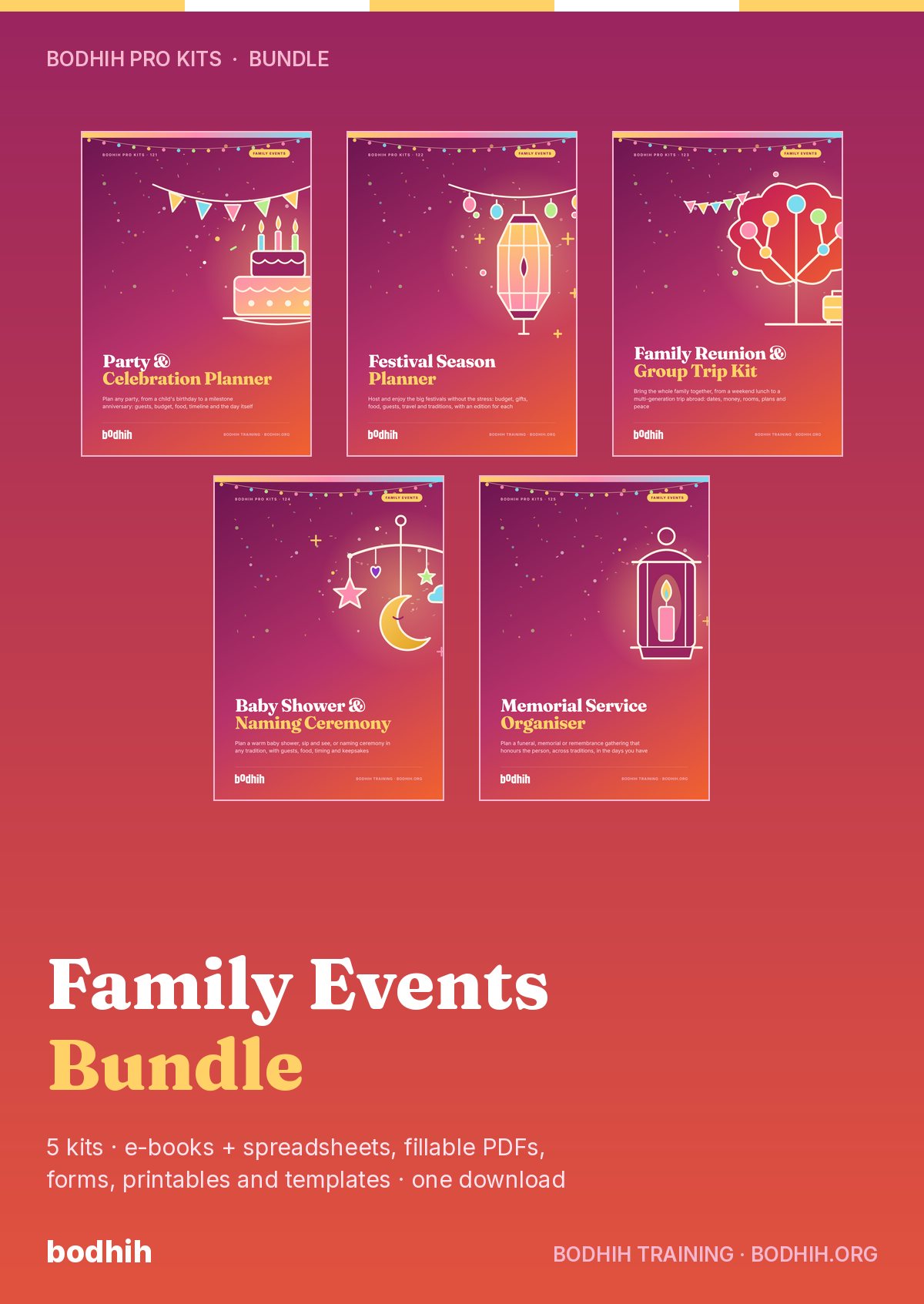 The Family Events Bundle (5 Kits) e-book cover