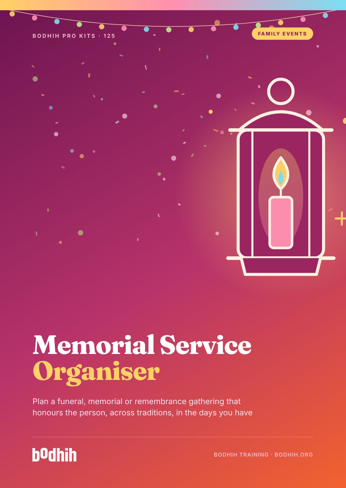 The Memorial Service Organiser e-book cover