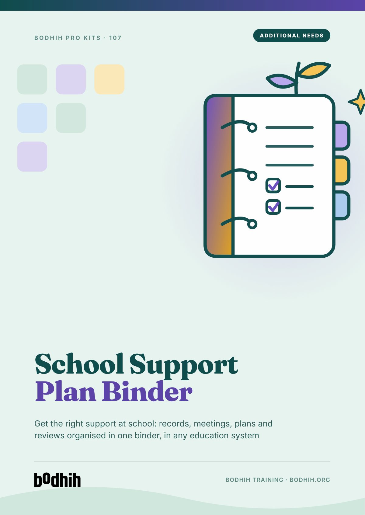 The School Support Plan Binder e-book cover