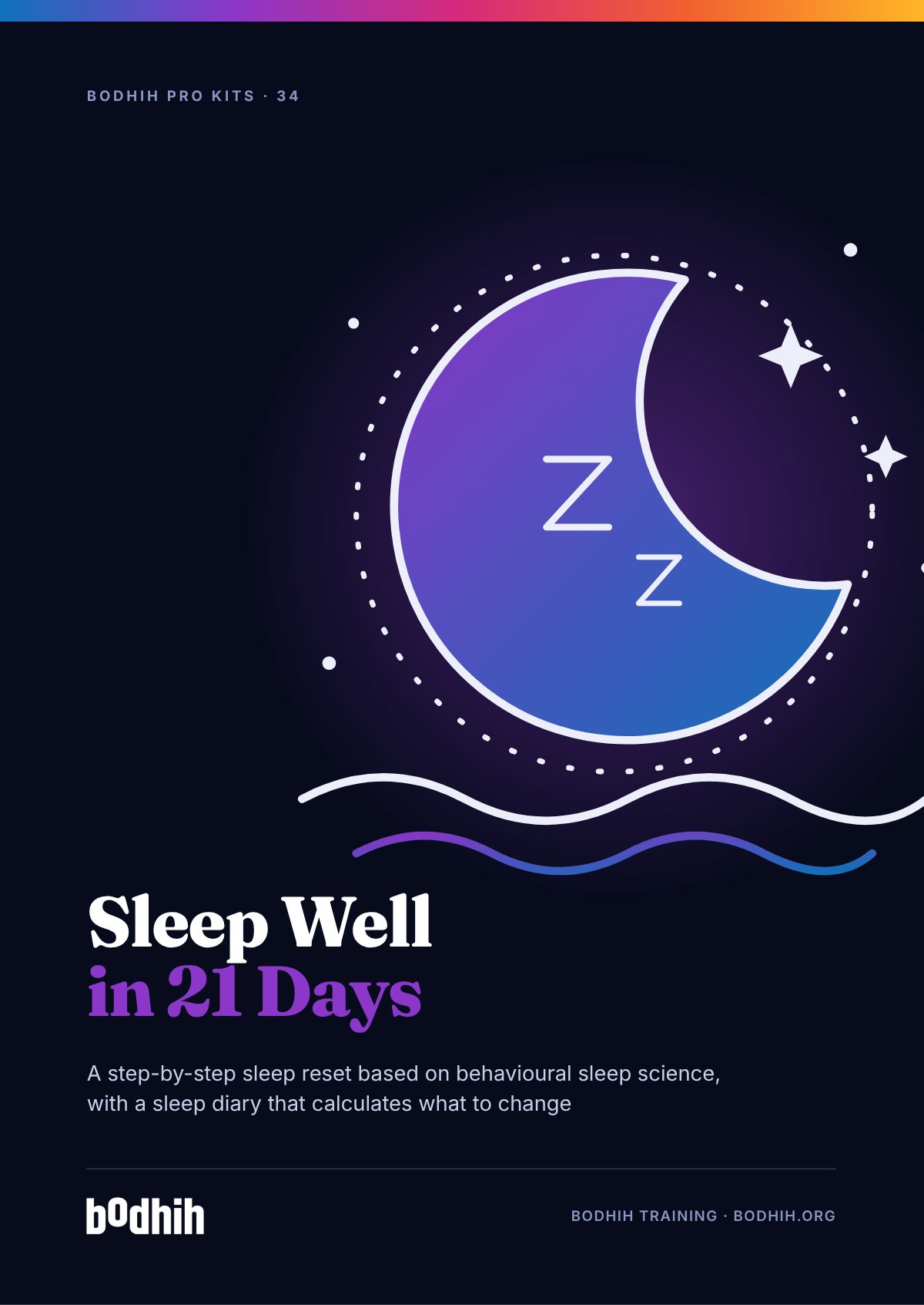 Sleep Well in 21 Days e-book cover