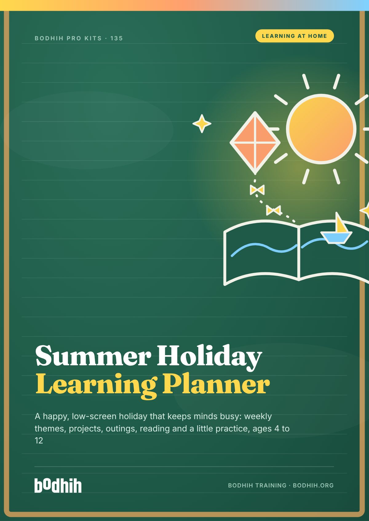 The Summer Holiday Learning Planner e-book cover