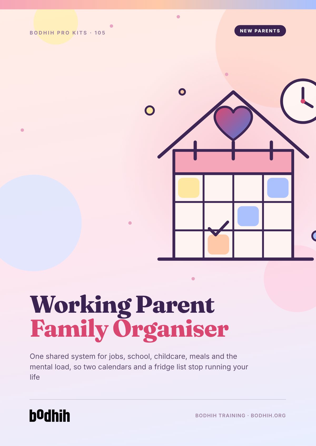 Working Parent Family Organiser e-book cover